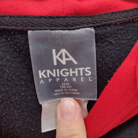 Knights Apparel Men's Indiana Hoosiers Pullover Drawstring Hoodie Red Black M - Picture 9 of 13